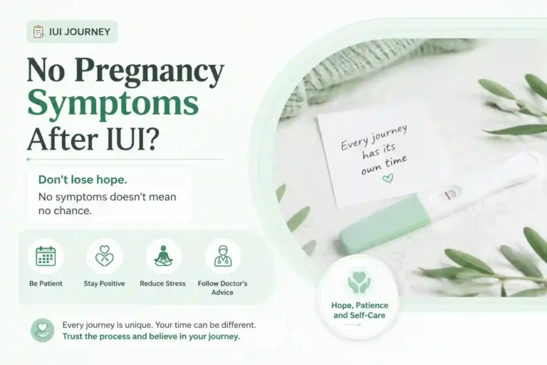 no pregnancy symptoms after iui