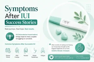 symptoms after iui success stories