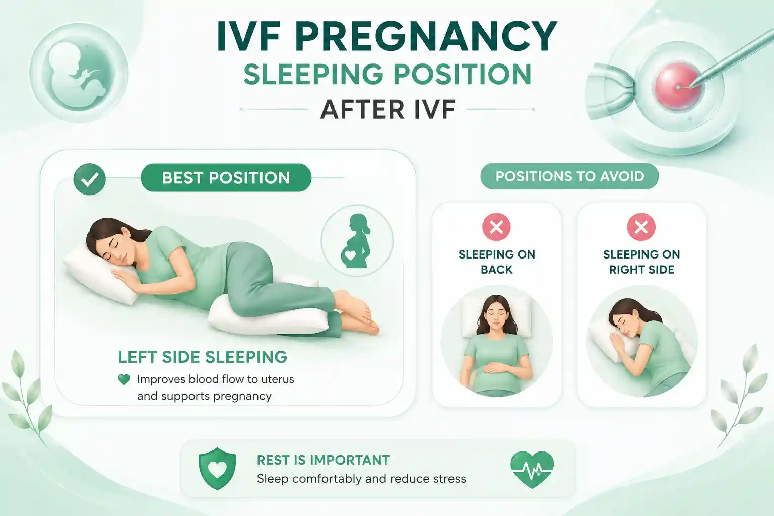 IVF Pregnancy Sleeping Position After IVF