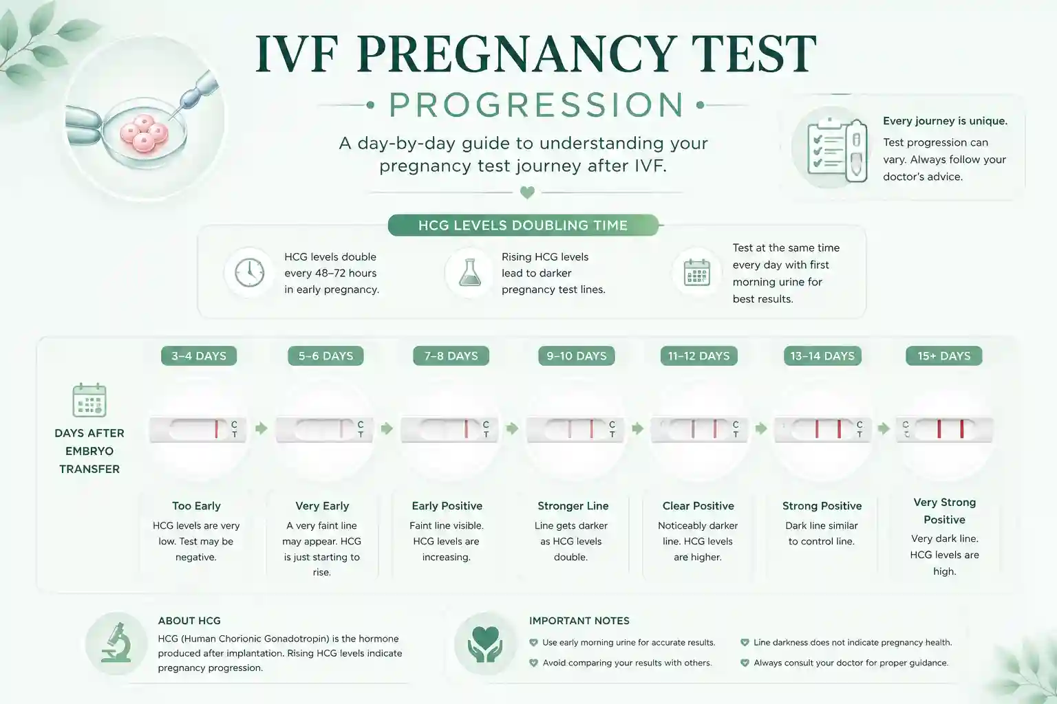 ivf pregnancy test progression