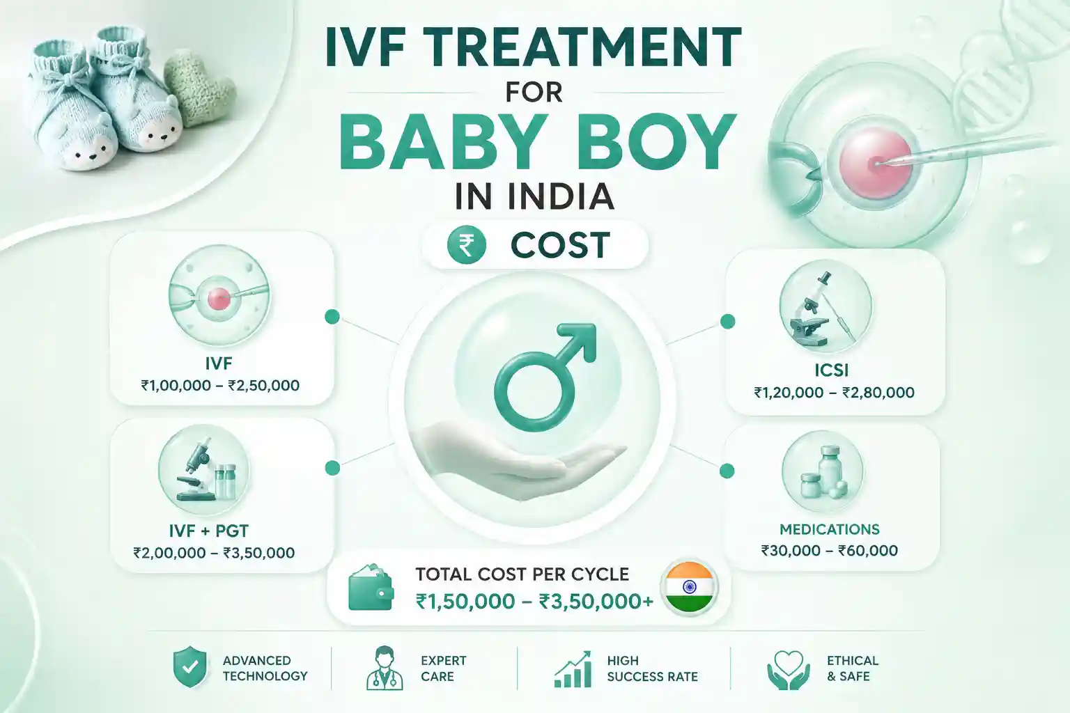 ivf treatment for baby boy in india cost
