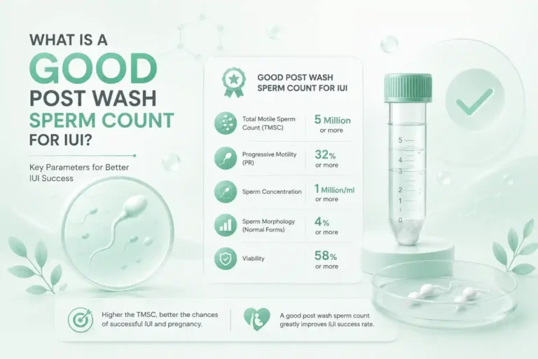 what is a good post wash sperm count for iui